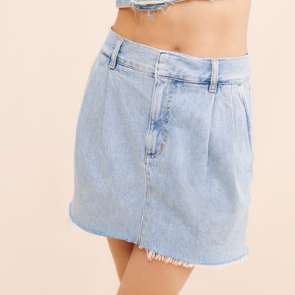 Agolde Becker Denim Mini Skirt Blue size 25